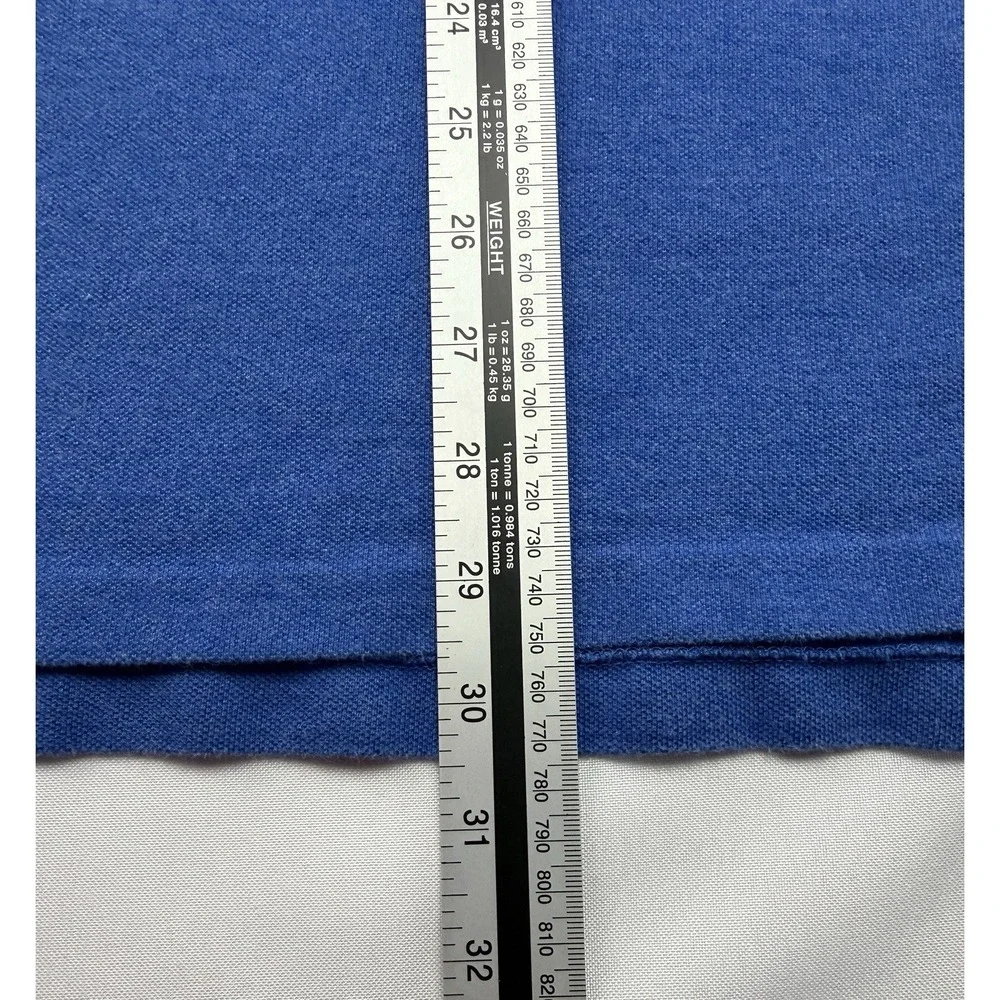 Ralph Lauren Polo Shirt‎ Mens XXL Classic Fit Blue Red Pony Pocket SS